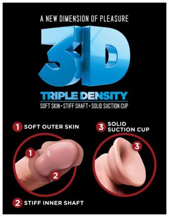 Фаллоимитатор 9 Triple Density Cock Flesh