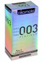 Презервативы Okamoto 0.03 Platinum №10