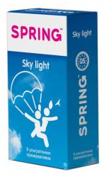 Ультратонкие презервативы Spring Sky Light №12