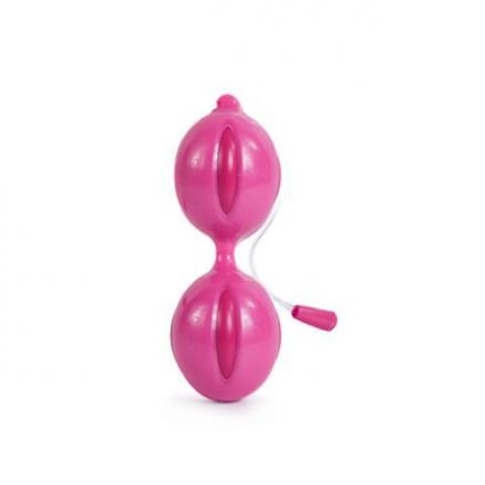 Розовые вагинальные шарики Climax V-Ball