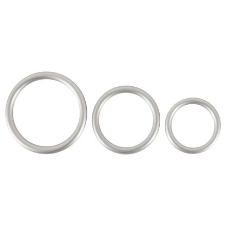 Набор эрекционных колец Metallic Silicone Cock Ring Set