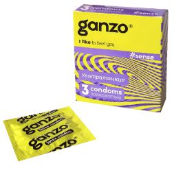 Ультратонкие презервативы GANZO #Sense №3