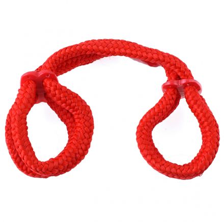Красные наручники Silk Rope Love Cuffs