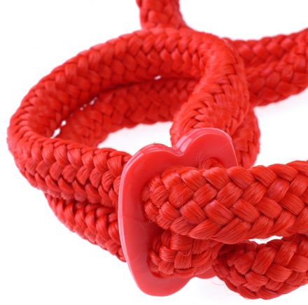 Красные наручники Silk Rope Love Cuffs
