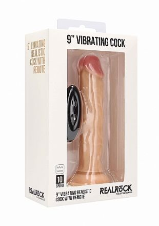 Фаллоимитатор с вибрацией и пультом управления Vibrating Realistic Cock 9