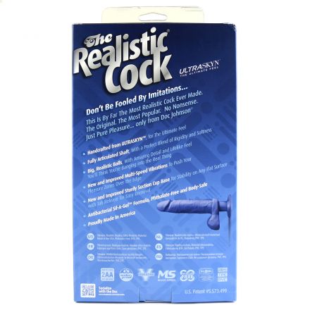 Вибратор The Realistic Cock Ultraskyn Vibrating 8 Vanilla