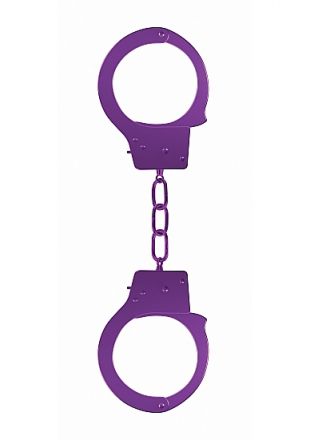 Металлические наручники Beginner&#039;s Handcuffs Purple
