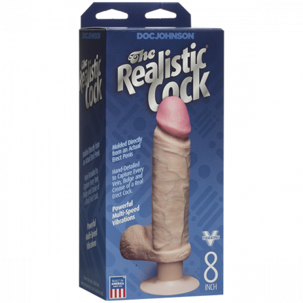 Вибратор The Realistic Cock Vibrating 8 Vanilla