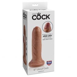 Фаллоимитатор King Cock 6 Uncut Cock Tan