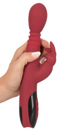 Красный вибратор Silicone Rabbit Vibrator