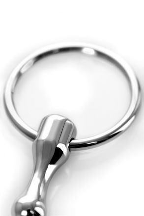 Фигурный уретральный плаг Toyfa Metal с кольцом в основании