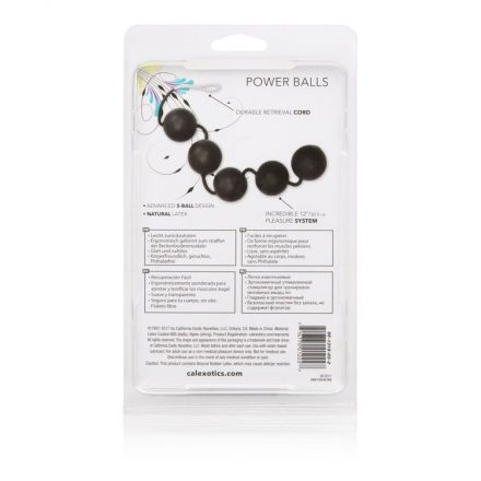 Анальные шарики Power Balls Black