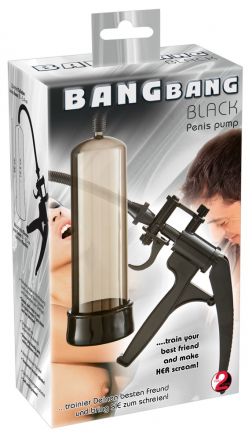 Черная помпа для пениса Bang Bang