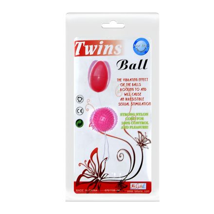 Анальные шарики Twins Ball pink