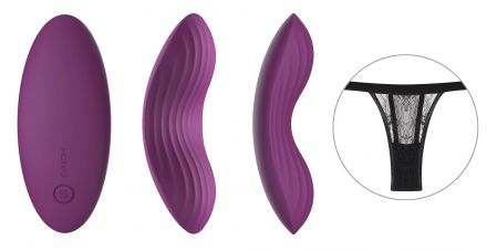 Фиолетовый клиторальный стимулятор Edeny
