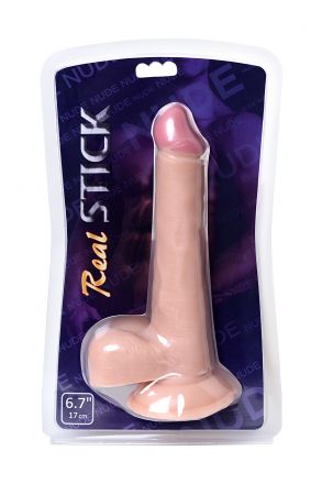 Фаллоимитатор RealStick Nude 6,7 с мошонкой