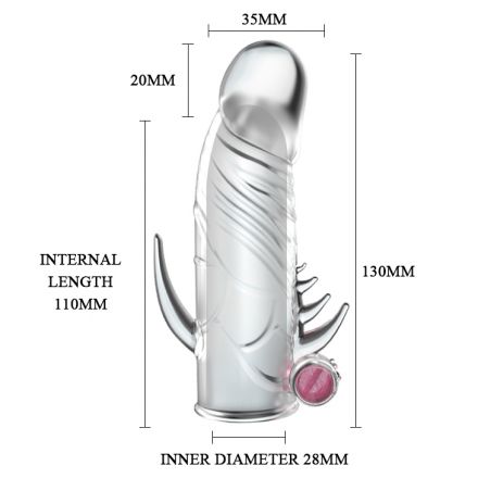 Насадка на пенис с анальным отростком